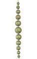 31.5 inches Foam Glittered Ball Chain Ornament - Green with Pink Tones