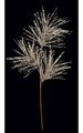 34 inches PVC Glittered Pine Needle Spray - Champagne
