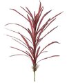 34" Wild Grass Cluster with Roots - 32 Red Leaves - 26" Width