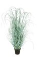 35" PVC Onion Grass Bush - Mint Green/Blue - Weighted Base