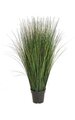 35" PVC Onion Grass - Mixed Green - Weighted Base