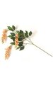 35 inches Wisteria Branch - 3 Flowers - Peach Sold by the Dozen