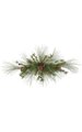 36" PVC Mixed Pine Swag with Pine Cones - 42" Width