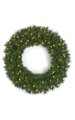 48 inches Westford Pine Wreath - 300 Green Tips - 200 Clear Lights
