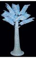 4' Acrylic Palm Tree - 9 Fronds - 2,700 Multi-Colored 3mm LED Lights - 7 Colors - Remote and Adaptor Included