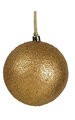 4" Plastic Ball Ornament - Antique Bronze