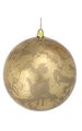 4 inches Styrofoam Pearlized Ball Ornament - Gold