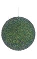 5" Styrofoam Beaded Ball Ornament - Green/Blue