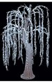 5 feet Willow Ice Tree - 1,208 White 5mm LED Lights - Shapeable Branches - Adaptor Included