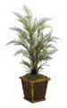 50" Plastic Asparagus Fern - 52 Green Leaves - Weighted Base