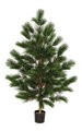 52" Outdoor Pine  Tree - Natural Trunk - Weighted Base -UV Protecion