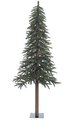 Alpine Christmas Tree - Natural Trunk - 657 Green Tips - 29" Width