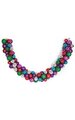 6 feet Plastic Mixed Ball Garland - Purple/Pink/Silver/Blue/Red/Green