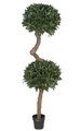 6 feet Artificial French Laurel Double Ball Topiary - Weighted Base