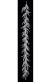 6 feet Glittered Ice Pine Garland - White