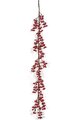6' Gooseberry Garland - Large Red Berries - 15 Berry Clusters