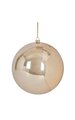 6 inches Plastic Pearlized Ball Ornament - Champagne