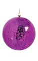 6 inches Plastic Mercury Glass Finish Ball - Purple
