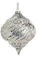 6 inches Reflective Sequined Onion - Silver