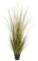 67 inches PVC Onion Grass - 30 inches Width - Green/Yellow - Weighted Base