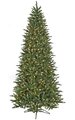 7.5' Cambridge Spruce Christmas Tree - Slim Size - 650 Clear Lights - Wire Stand