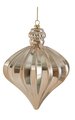 7 inches Plastic Pearlized Onion Ornament - Champagne