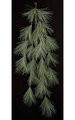 70 inches Long Needle Pine Swag - 25 Frosted PVC Green Tips - 30 inches Width