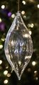 Earthflora's 6.5 Inch Shiny Transparent Finial Ornament In Shiny Finish