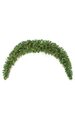 9 feet Mixed Pine Swag with Pine Cones - Battery Operated -Green PVC Tips