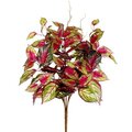 20 inches Coleus-Bush-pink-Green-artificial****Price is for a 12 pc set***