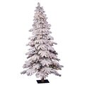 7 Foot Tall  47 Inches wide  Flocked Spruce Christmas Tree 400 Clear lights 886 Tips 