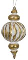 Earthflora's 10 Inch Antique Gold Finial Ornament