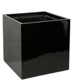Earthflora's 19 Inch X 19 Inch X 19 Inch Stylish Square Planters In Gloss Black, Shiny Bronze Or Satin Charcoal