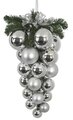 Earthflora's 24 Inch Multi-ball Drop Ornament - Silver