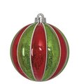 Earthflora's 5 Inch Mercury Striped Ball Ornament