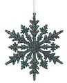 Earthflora's 6.5 Inch Glittered Snowflake Ornament