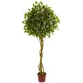 6' Ficus Artificial Topiary Tree UV Resistant 