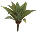 15" Plastic Agave Plant - 15 Green Leaves - 16" Width - Bare Stem