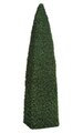 8' Plastic Boxwood Pyramid Topiary - Wire Frame - Green
