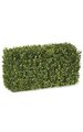 24 inches x 11 inches x 12 inches Plastic Outdoor  Boxwood Hedge - Wire Frame - Tutone Green UV Protection