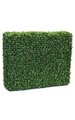 35" x 11" x 30" Outdoor Plastic Boxwood Hedge - Wire Frame - Tutone Green - Outdoor UV Protection