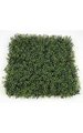 20" Plastic Outdoor  Boxwood Mat - 3" Height - Traditional Leaf - Tutone Dark Green/Light Green