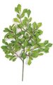20" Mini Oak Branch - 106 Leaves - Green (sold by dozen)