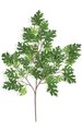 38" Pin Oak Branch - 55 Leaves - Green