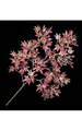 25" Mini Japanese Maple Branch - 106 Leaves - Red/Brown