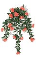 30 inches Outdoor Impatiens Bush - 16 Coral Flowers Clusters - 4 inches Stem