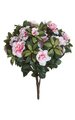17" Azalea Bush - 508 Leaves - 12 Flowers - 29 Buds - Pink/White