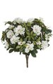 17 inches Azalea Bush - 508 Leaves - 12 Flowers - 29 Buds - White