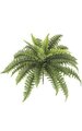 18 inchesArtificial Boston Fern Bush - 28 Green Leaves - 27 inches Width - 4 inches Stem - Bare Stem