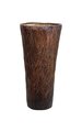 24 inches Fiberglass Tall Vase - 11 inches Inside Diameter - Brown/Black
